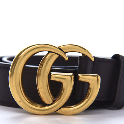 Gucci Calfskin Double G 30mm Belt 75 30 Black 3 of 8