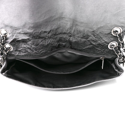 Chanel Vinyl Quilted Jumbo Melrose Degrade Flap Black 5 of 11