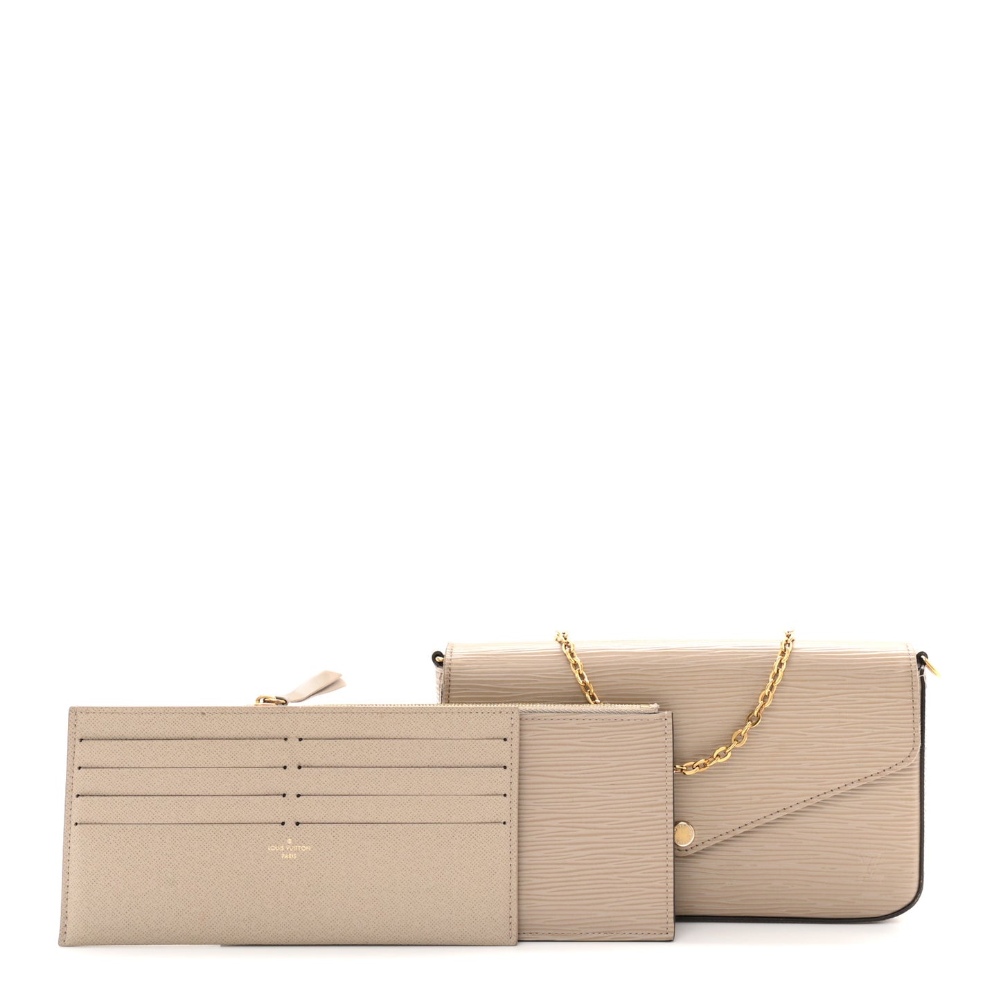 Epi Felicie Pochette Chain Wallet Galet