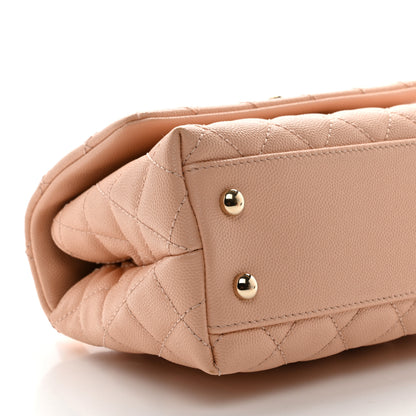 Chanel Caviar Quilted Mini Coco Handle Flap Light Pink 9 of 10