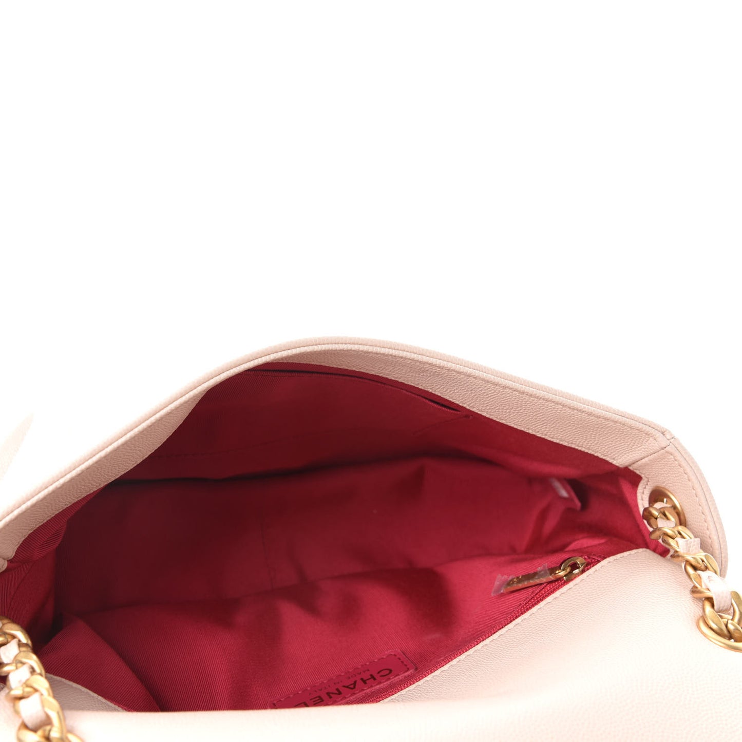 Caviar Quilted Medium Fashion Therapy Flap Beige