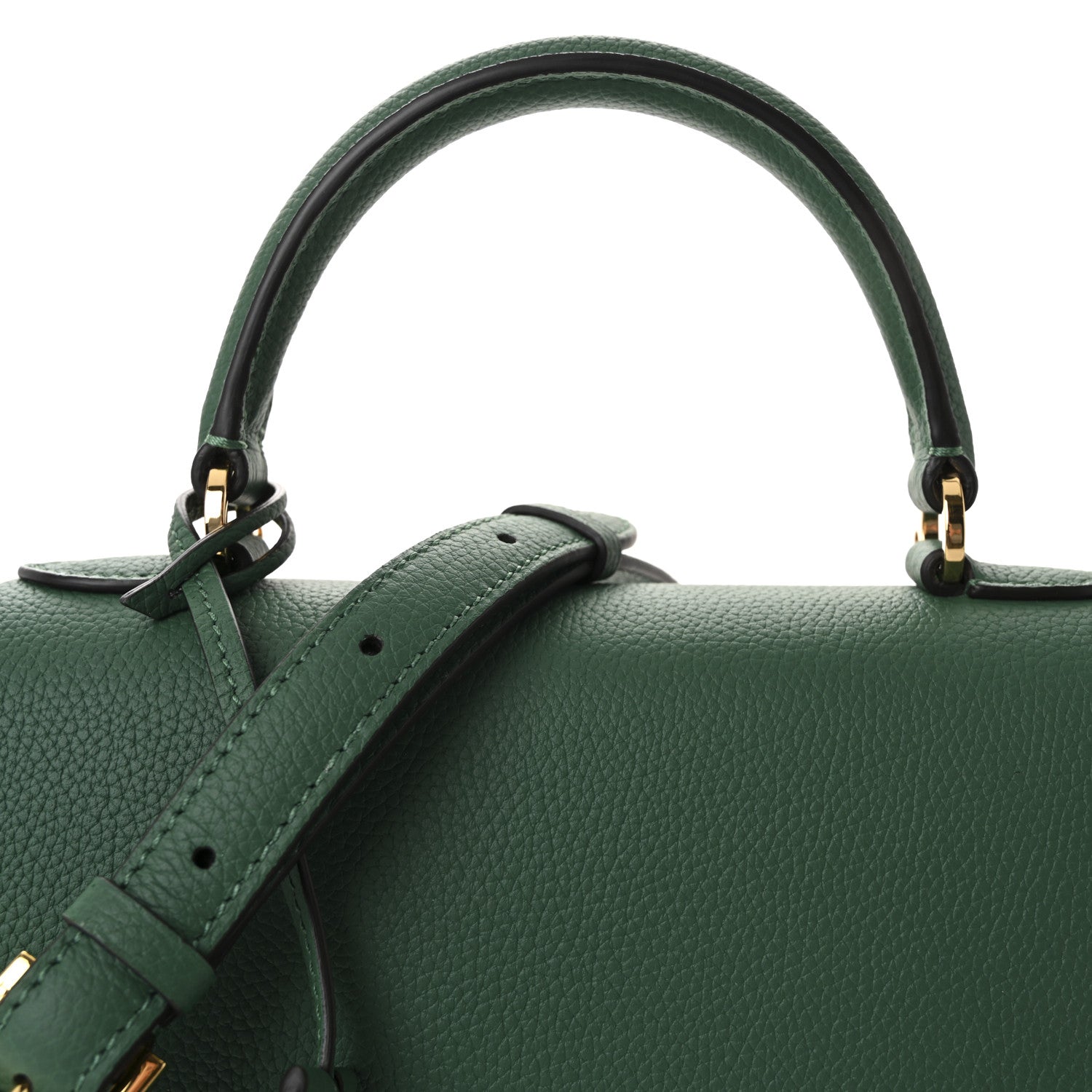 Moynat Taurillon Blush Rejane PM Emerald 7 of 10