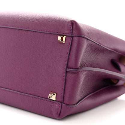 MCM Grained Calfskin Medium Milla Tote Mystic Purple 9 of 9