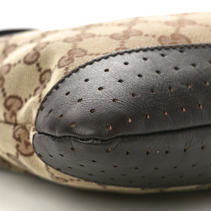 Gucci Monogram Calfskin Perforated Medium Flat Messenger Bag Dark Brown 9 of 14