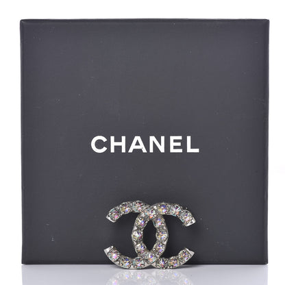Chanel Ruthenium Crystal CC Brooch Iridescent 5 of 5