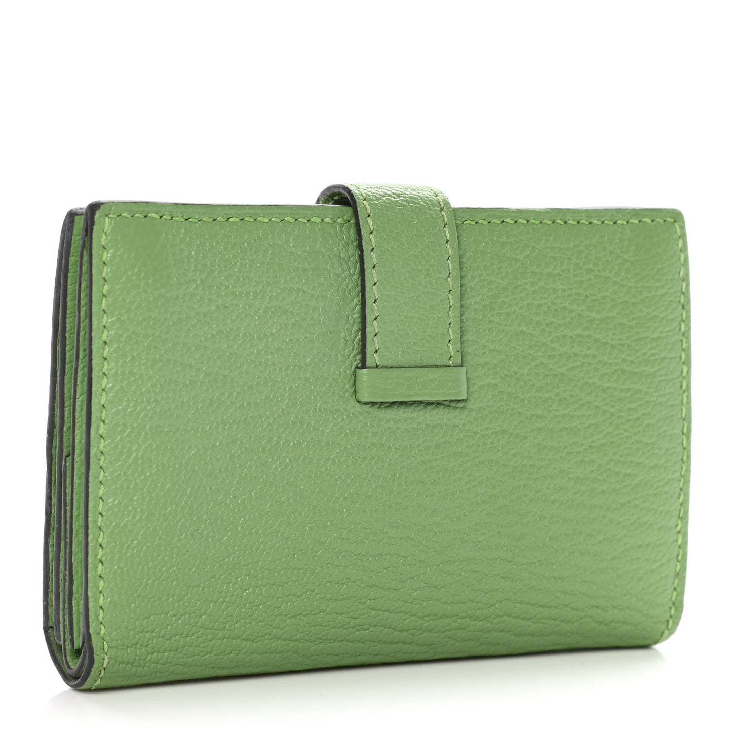 Chevre Mysore Mini Bearn Wallet Vert Criquet