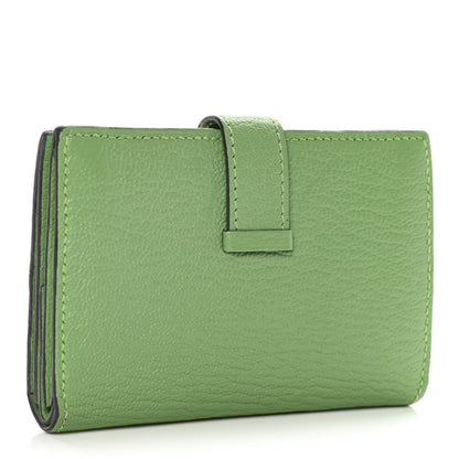 Hermes Chevre Mysore Mini Bearn Wallet Vert Criquet 3 of 16