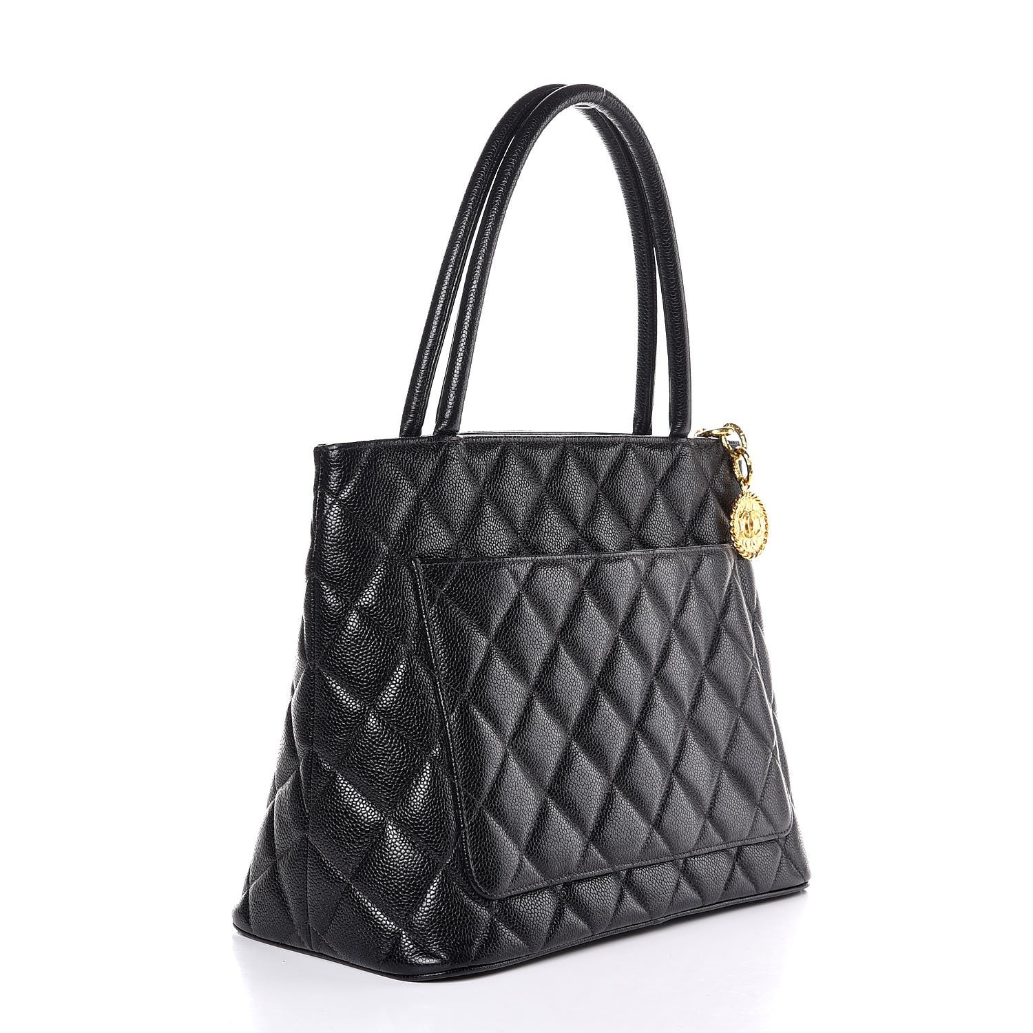 Chanel Caviar Quilted Medallion Tote Black 3 of 8