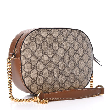 Gucci GG Supreme Monogram Floral Garden Embroidered Mini Chain Shoulder Bag Beige Tuscany 3 of 10
