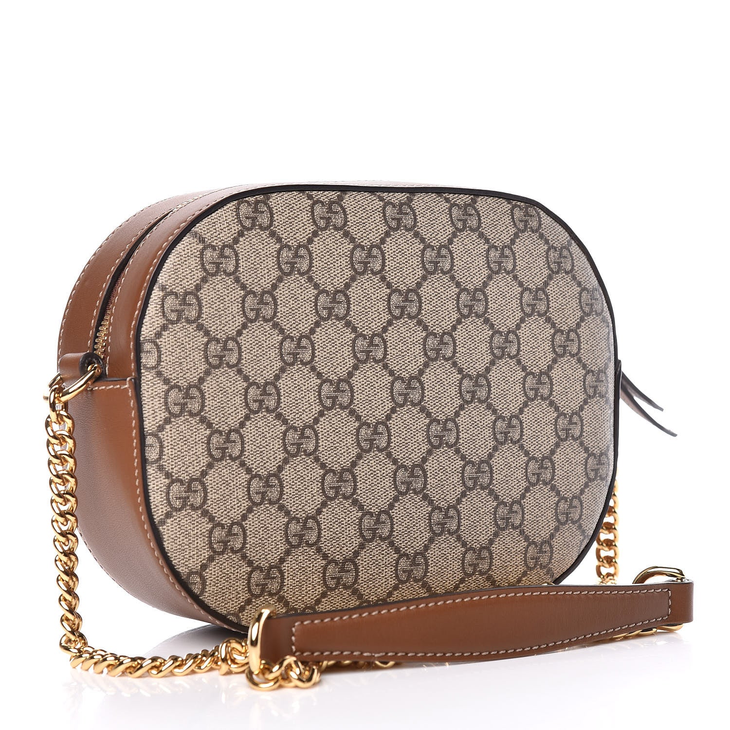Gucci GG Supreme Monogram Floral Garden Embroidered Mini Chain Shoulder Bag Beige Tuscany 3 of 10