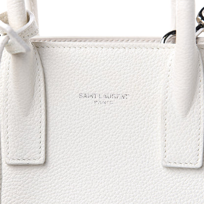 Saint Laurent Grained Calfskin Nano Sac de Jour Dove White 7 of 13