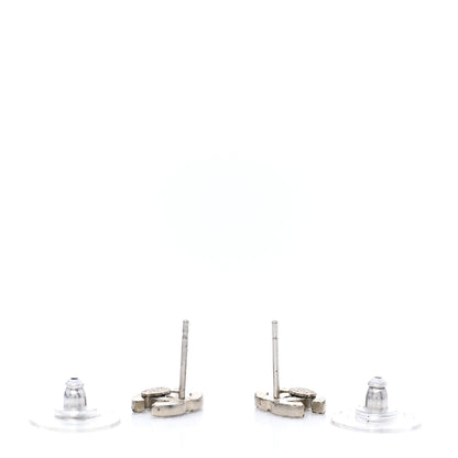 Chanel Crystal CC Earrings Silver 3 of 7