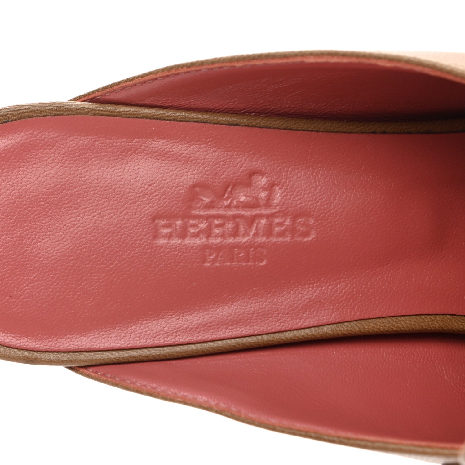 Hermes Goatskin Paradis Mules 36 Taupe 7 of 9