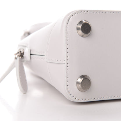 Balenciaga Calfskin Lipstick Logo XXS Ville Top Handle Bag White 8 of 10