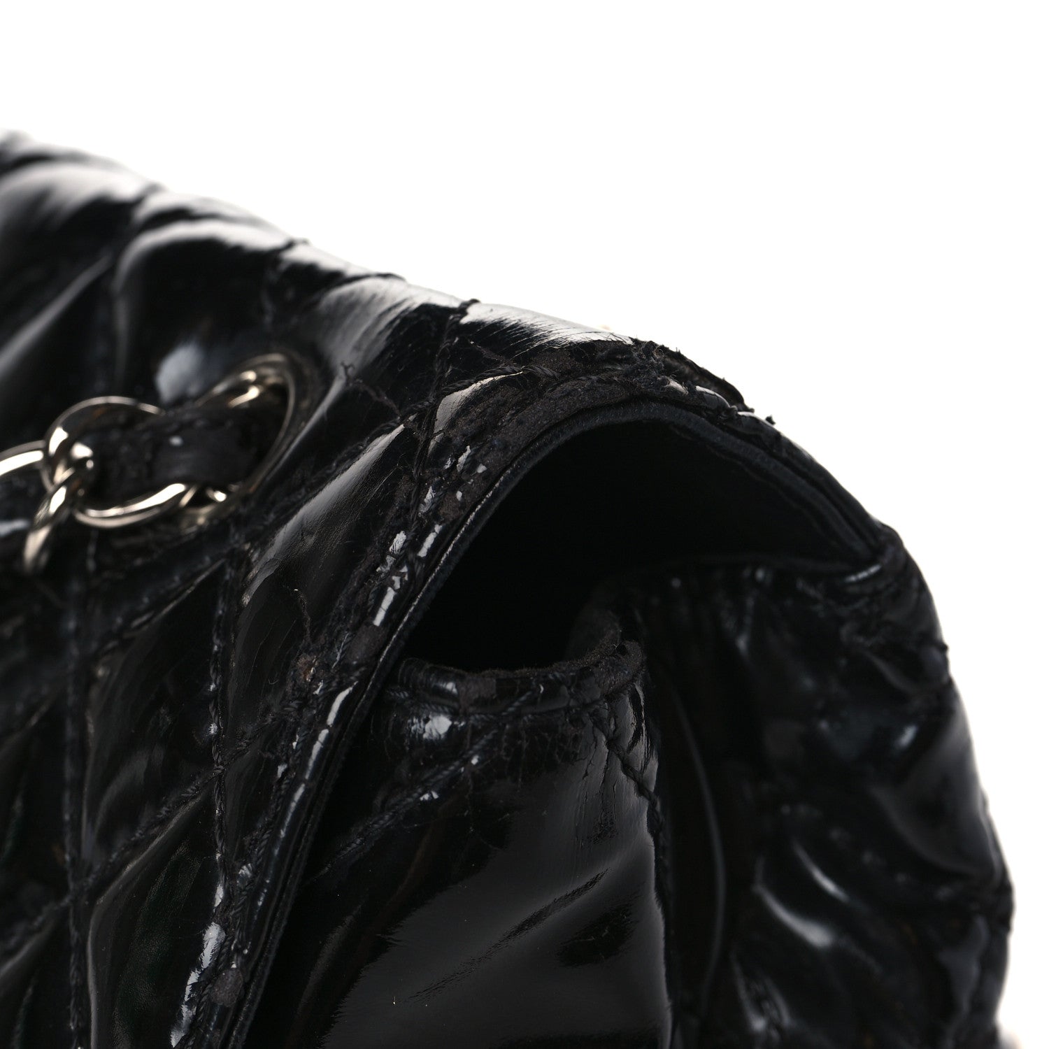 Chanel Vinyl Quilted In the Business Flap Bag Black 11 of 11