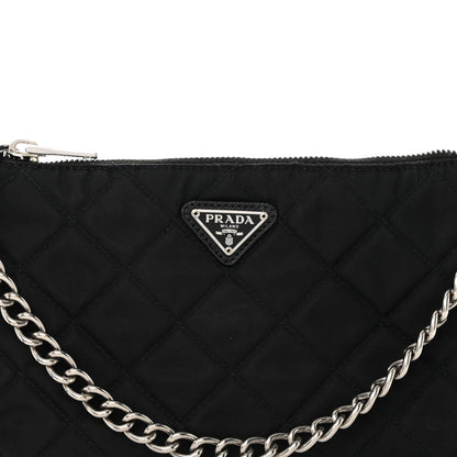 Prada Nylon Tessuto Impuntu Quilted Crossbody Bag Black 8 of 10