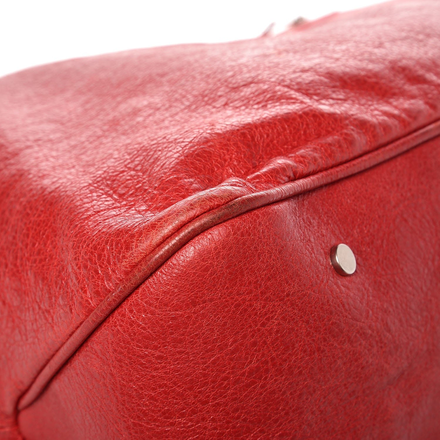Balenciaga Agneau Classic Hardware Mens Oversize Top Handle Bag Flame 12 of 17