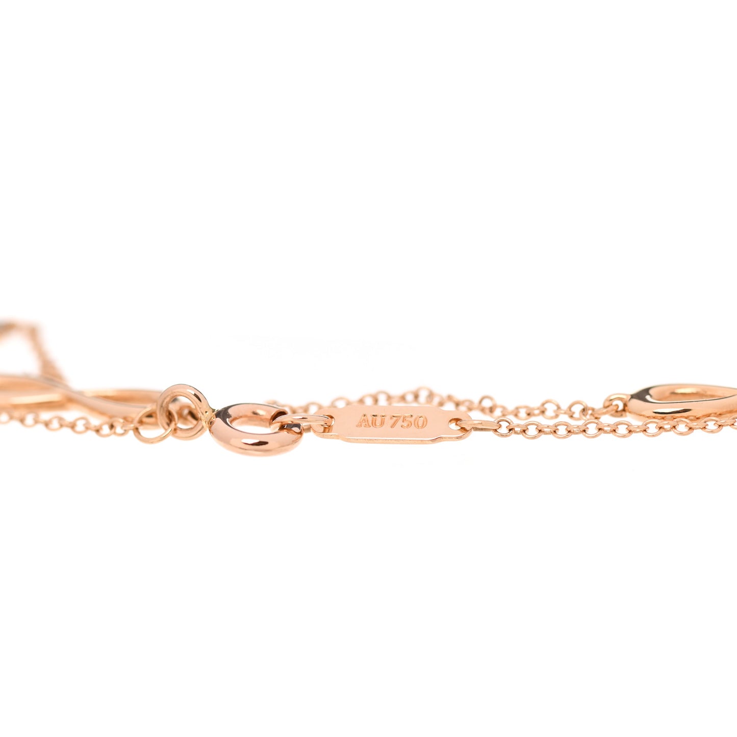 18K Rose Gold Infinity Endless Bracelet
