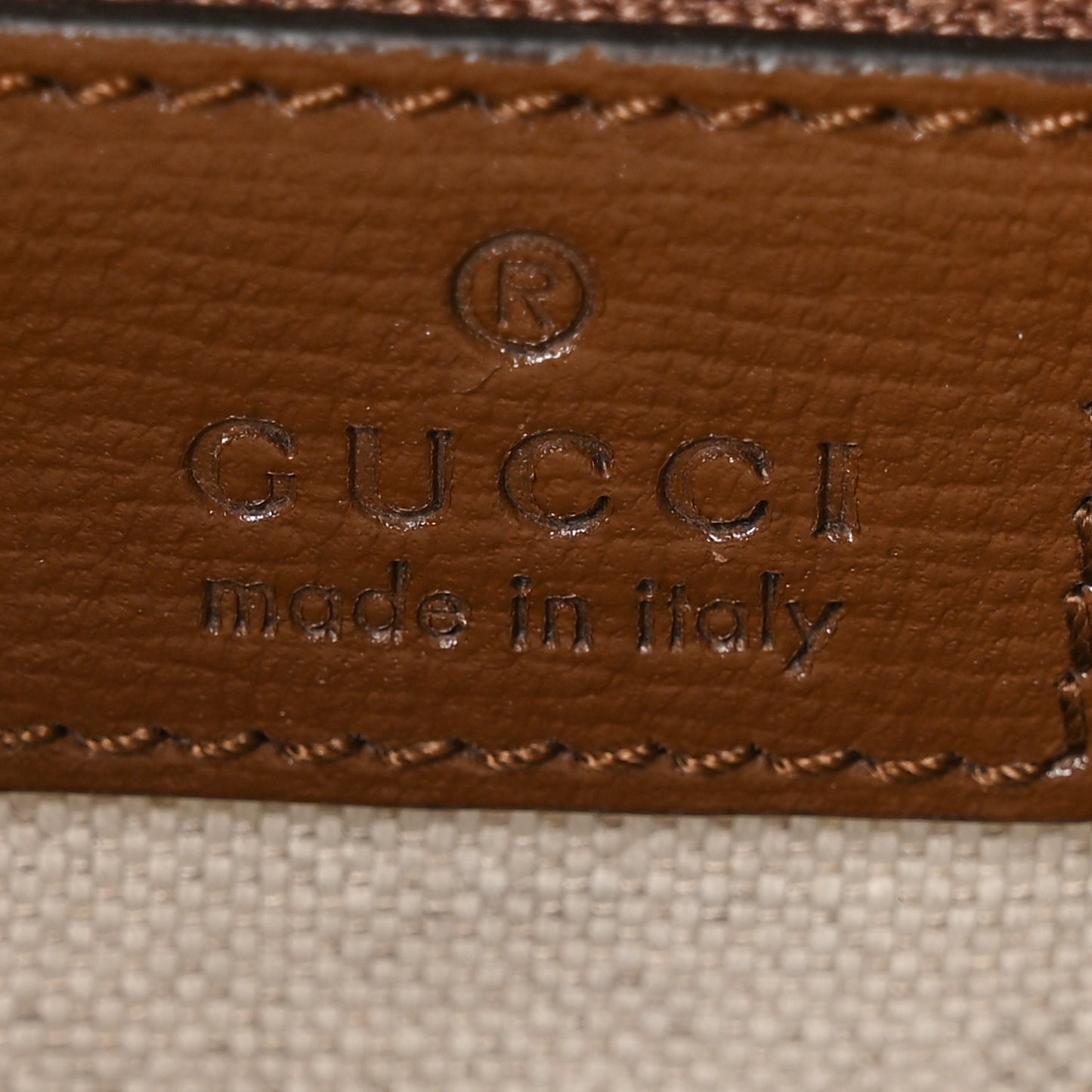 GG Supreme Monogram Azalea Calfskin Retro Interlocking G Buckle Backpack Beige Ebony Brown Sugar