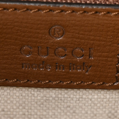 Gucci GG Supreme Monogram Azalea Calfskin Retro Interlocking G Buckle Backpack Beige Ebony Brown Sugar 6 of 11