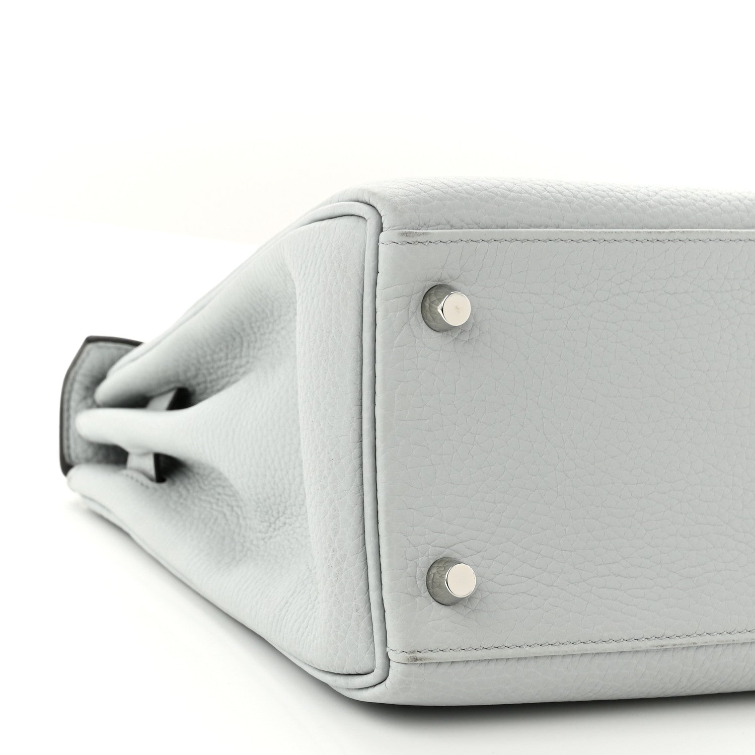 Hermes Togo Kelly Retourne 28 Bleu Pale 9 of 10
