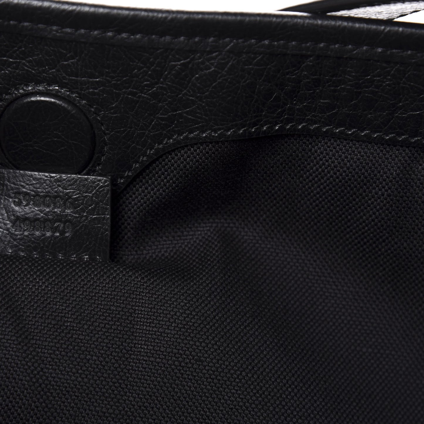 Fluffy Calfskin Morpheus Hobo Shoulder Bag Black