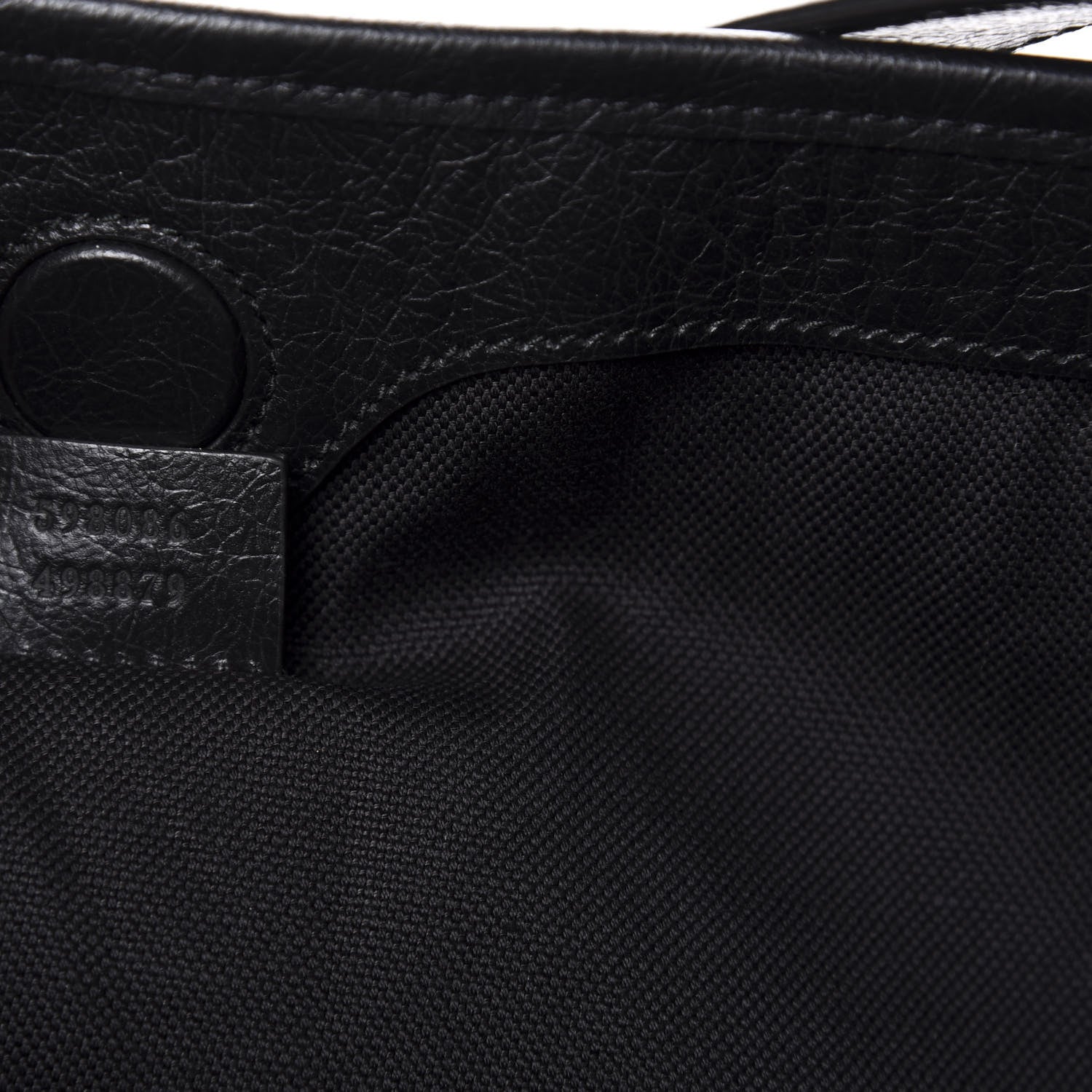 Gucci Fluffy Calfskin Morpheus Hobo Shoulder Bag Black 9 of 10