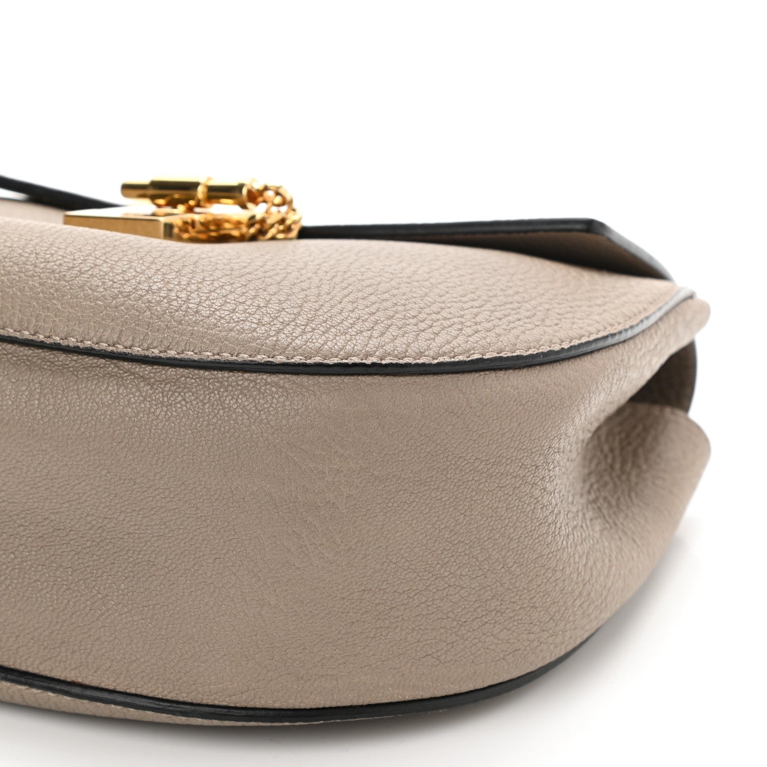 Chloe Grained Lambskin Drew Shoulder Bag Motty Grey 7 of 7