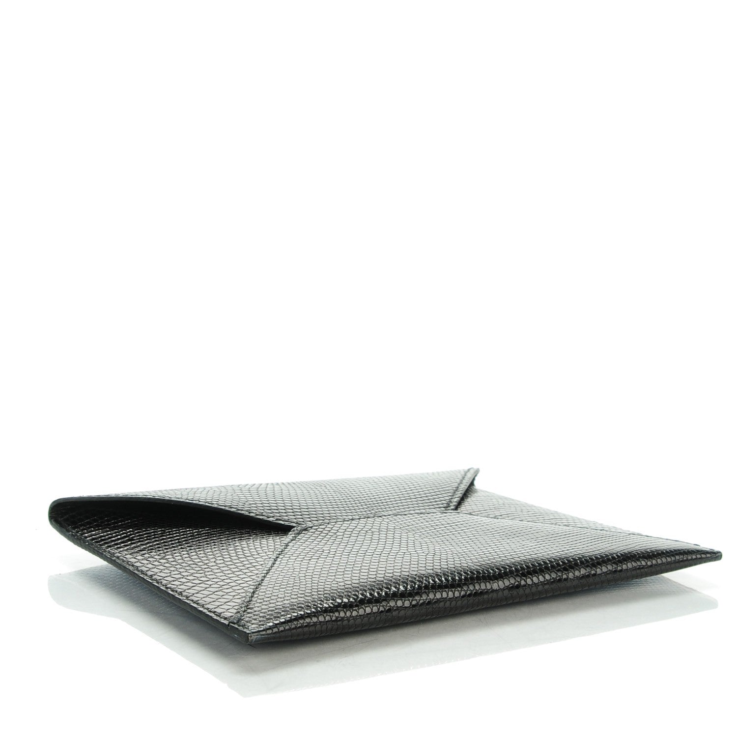 Hermes Lizard Niloticus Envelope Pouch GM Black 4 of 6