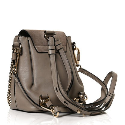 Chloe Suede Calfskin Mini Faye Backpack Motty Grey 3 of 13