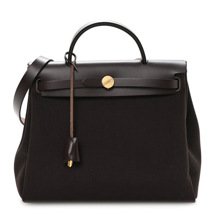 Hermes Vache Hunter Herbag Zip Retourne 31 PM Dark Bronze Ebene 1 of 10
