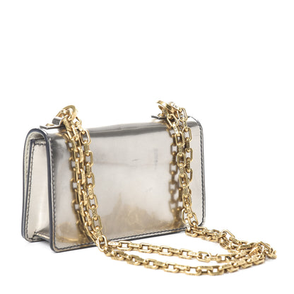 Christian Dior Metallic Calfskin J'Adior Mini Chain Flap Bag Silver 3 of 8