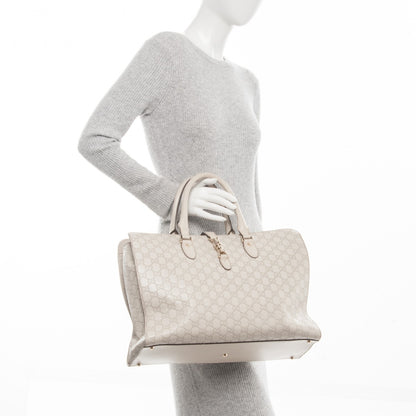 Gucci Guccissima Piston Tote Off White 2 of 9