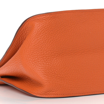 Hermes Taurillon Clemence Jypsiere 34 Orange 8 of 17