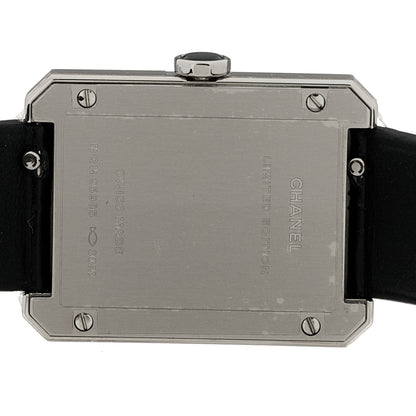 Chanel Stainless Steel Alligator 26mm Boy-Friend Tweed Quartz Watch Black 4 of 4
