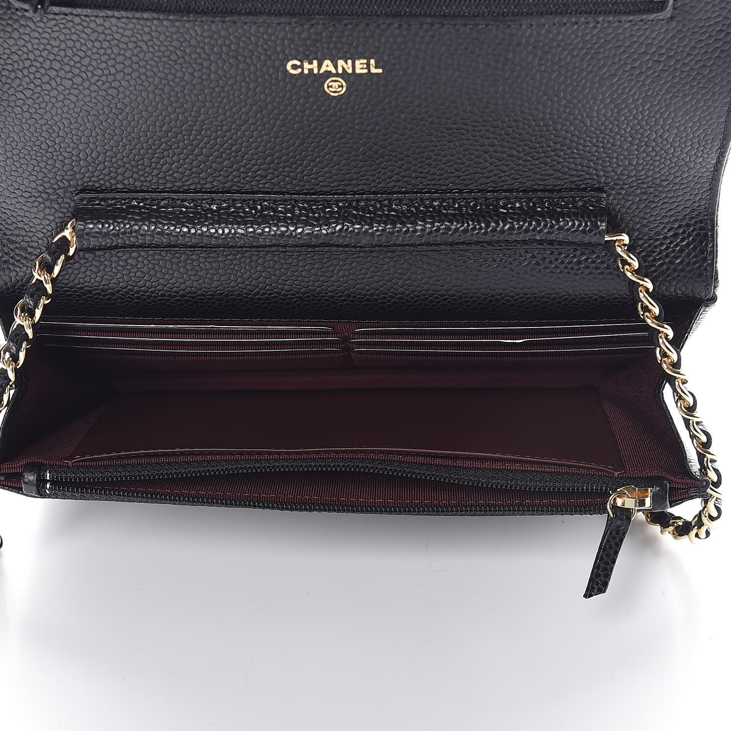 Chanel Caviar Quilted Wallet On Chain WOC Black 5 of 9