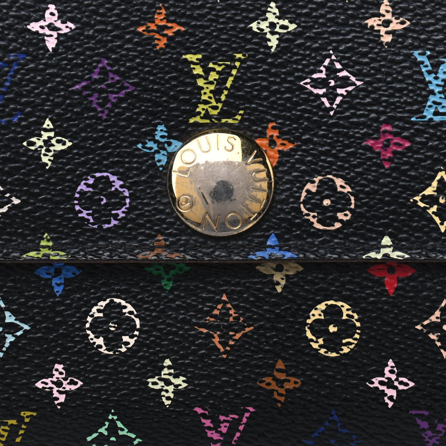 Monogram Multicolor Sarah Wallet Black Grenade