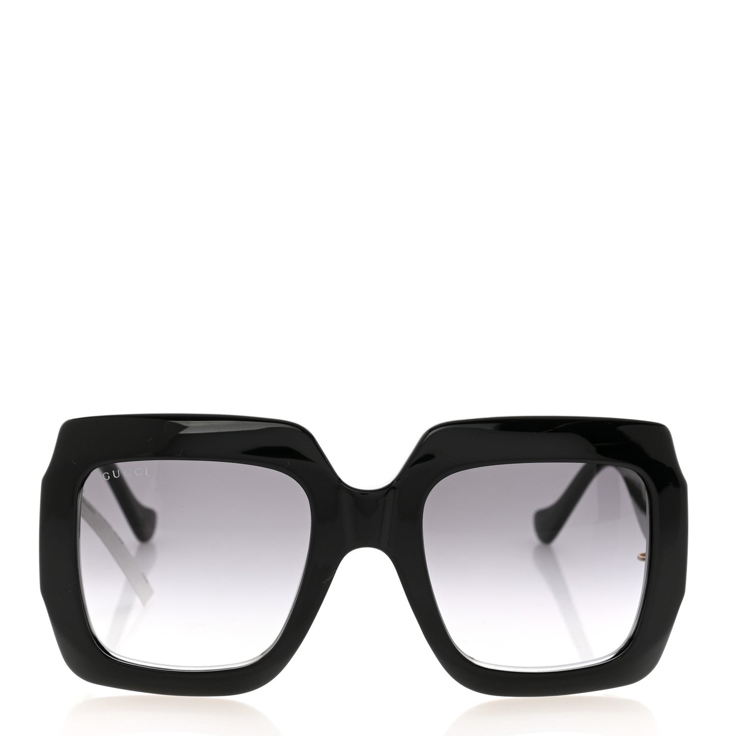 Acetate Rectangular Frame Chain Sunglasses GG1022S Black