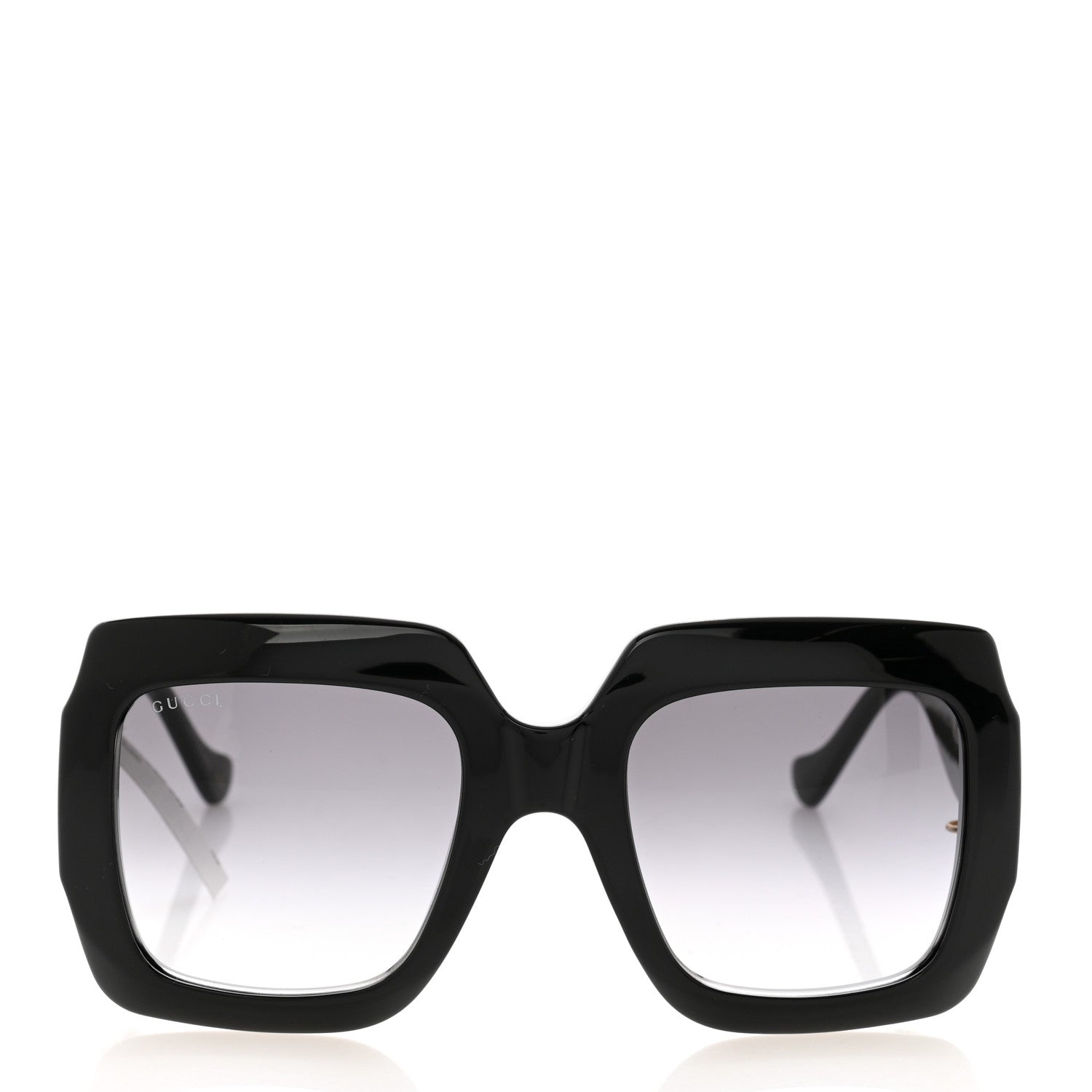 Gucci Acetate Rectangular Frame Chain Sunglasses GG1022S Black 2 of 9