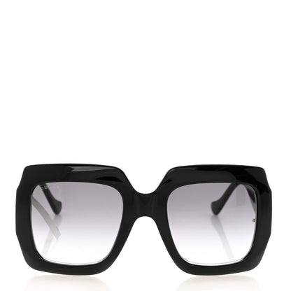 Gucci Acetate Rectangular Frame Chain Sunglasses GG1022S Black 2 of 9