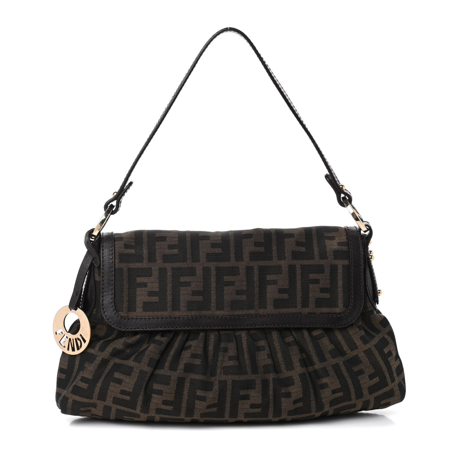 Fendi Zucca Small Chef Shoulder Bag Tobacco 1 of 9