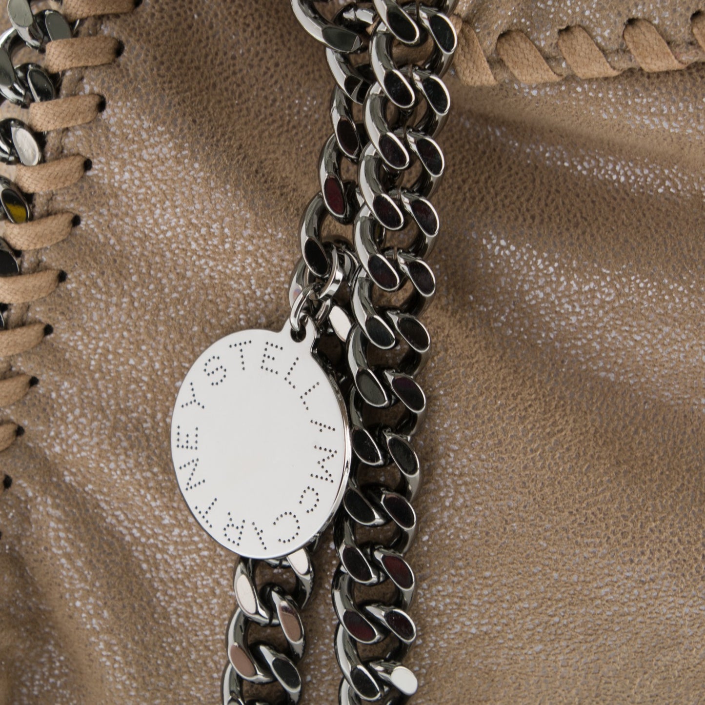 Shaggy Deer Small Falabella Tote Taupe