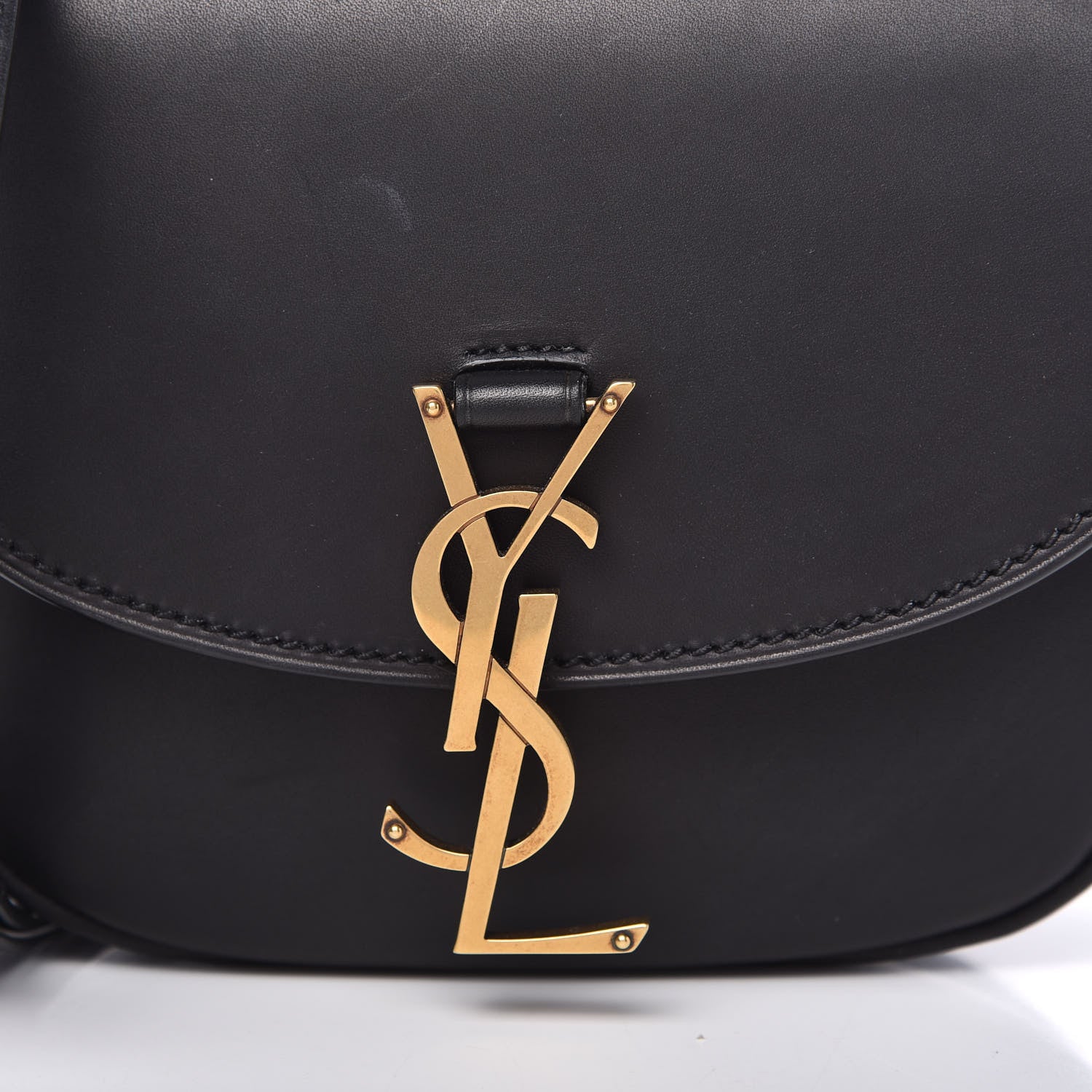 Saint Laurent Smooth Calfskin Classic Monogram Small Kaia Satchel Black 11 of 12