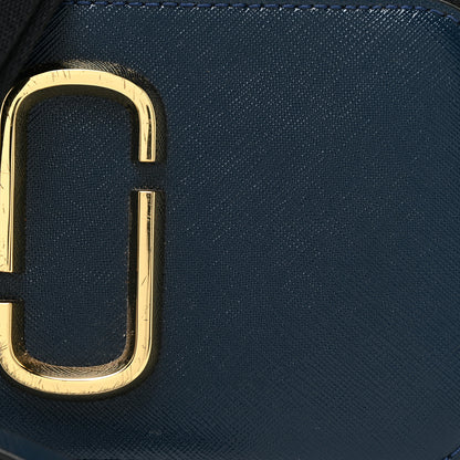 Marc Jacobs Saffiano Small Snapshot Camera Bag New Blue Sea Multicolor 9 of 19