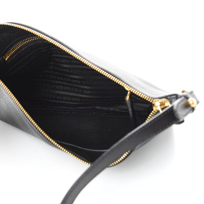 Prada Vitello Daino Crossbody Bag Black 5 of 11