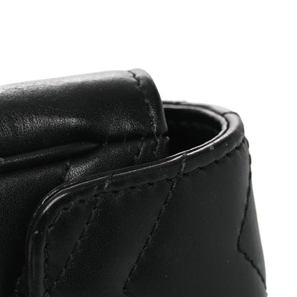 Gucci Calfskin Matelasse Super Mini GG Marmont Shoulder Bag Black 12 of 14