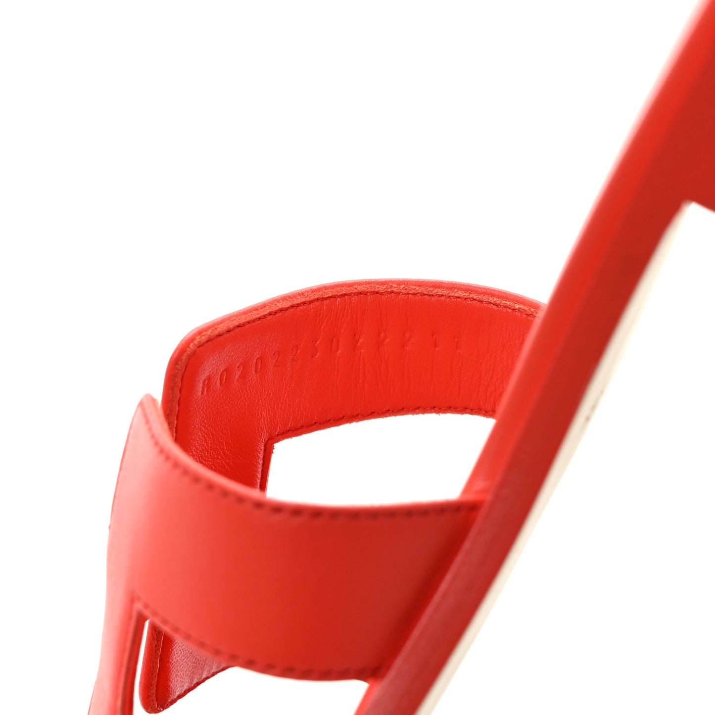 Box Calfskin Oran Sandals 39 Rouge Jaipur