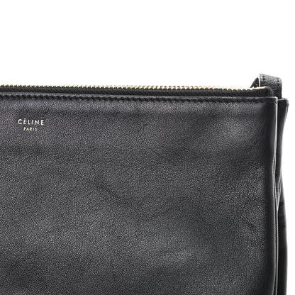 Celine Goatskin Large Trio Crossbody Bag Black 14 of 15