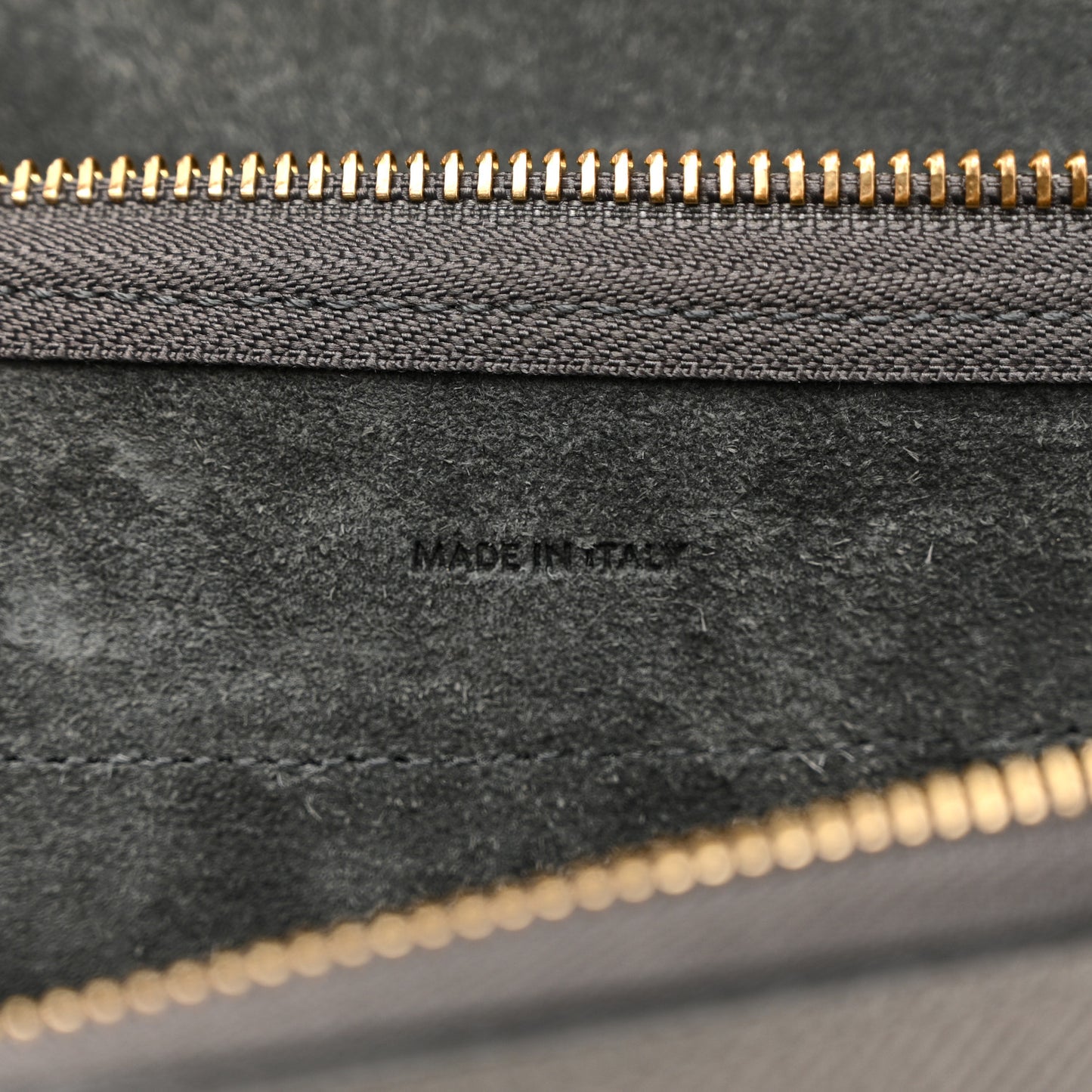 Grained Calfskin Nano Belt Bag Grey