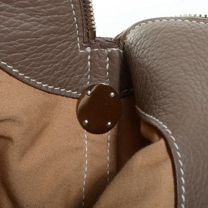 Hermes Taurillon Clemence Sac De Voyage Bolide 47 Etoupe 14 of 17